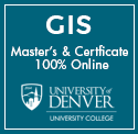 University of Denver GIS Masters Degree Online